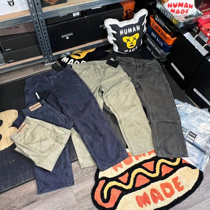 希望商店】NEIGHBORHOOD DUCK PAINTER PANTS 24AW 水洗小破壞伐木褲