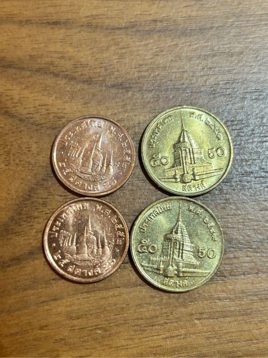 【H2Shop】泰國 Thailand 泰銖 25, 50分 Satang 年份隨機 撒當 錢幣 硬幣