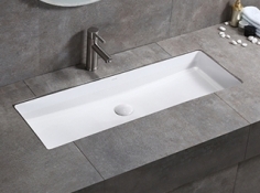 【麗室衛浴】方形面盆80cm大尺寸加大加深 下嵌式臉盆L- 1507C product lightbox image 1