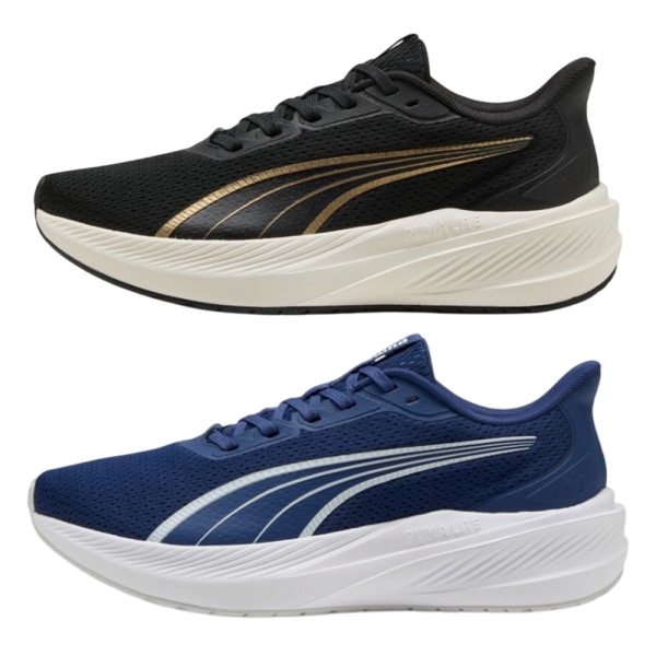 Puma 慢跑鞋 男鞋 女鞋 Dasher Lite 黑金/藍【運動世界】31258604/31258610