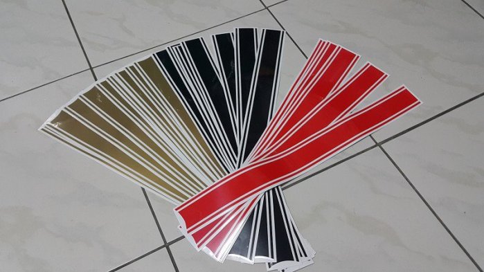 檔車50cm 油箱 土除 擋泥 直線 線條 貼膜 貼紙 咖啡 賽車 復古 野狼 KTR 小雲豹 AIR 滑胎