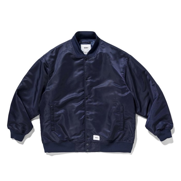 希望商店】WTAPS TEAM JACKET NYLON.TWILL 21AW 刺繡骨頭棒球