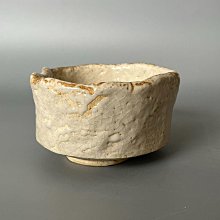 日本帶回，志野燒抹茶碗，矢野景川，全品，尺寸長14.5寬12高7.5， 舊藏