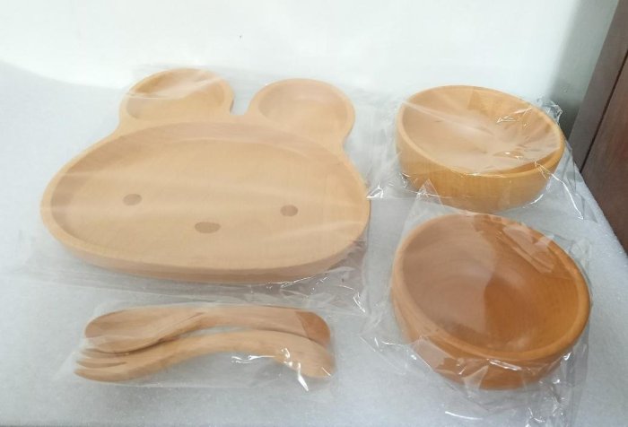 (日式生活用品)米飛兔Miffy木製日式餐具組(A863）