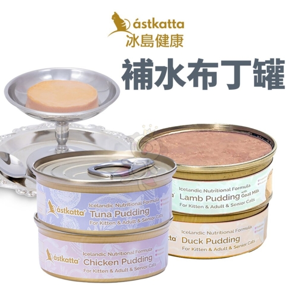 Astkatta 冰島健康 補水布丁罐 40g【24罐組】湯包罐 補水罐 主食貓罐 貓罐頭『寵喵樂旗艦店』