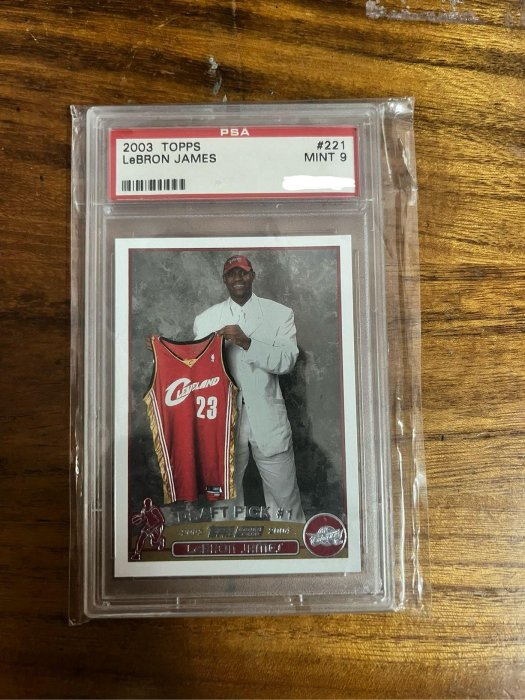 2003 Topps lebron james新秀RC PSA9
