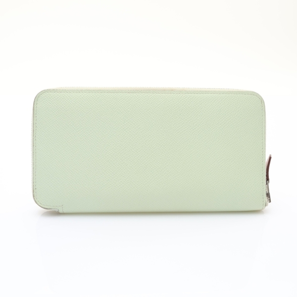 HERMES 愛馬仕 Silk In經典 絲巾長夾 氣泡綠 Epsom牛皮 W刻 H069645CK 【二手名牌BRAND OFF】