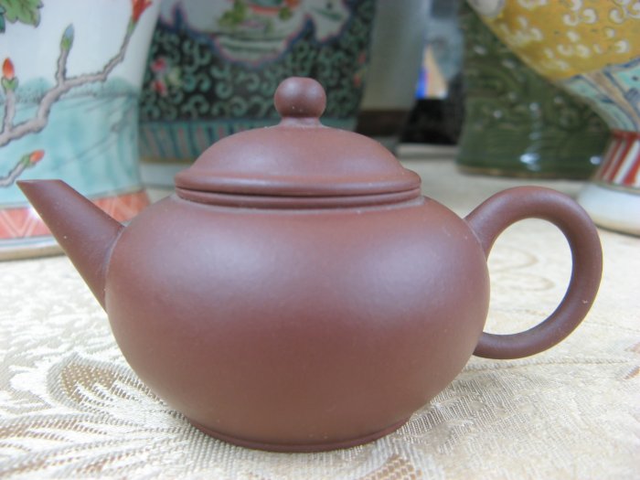 藏寶閣》O3-14《早期紫砂水平壺.單孔.80cc》中國宜興.秀蘭..@3000元起