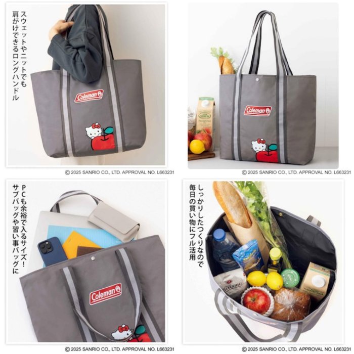 ＊日式雜貨館＊日本限定 三麗鷗kitty 聯名 Coleman 托特包 圓桶包 史努比口金包 大口金包 購物袋 斜背包 肩背包 現貨