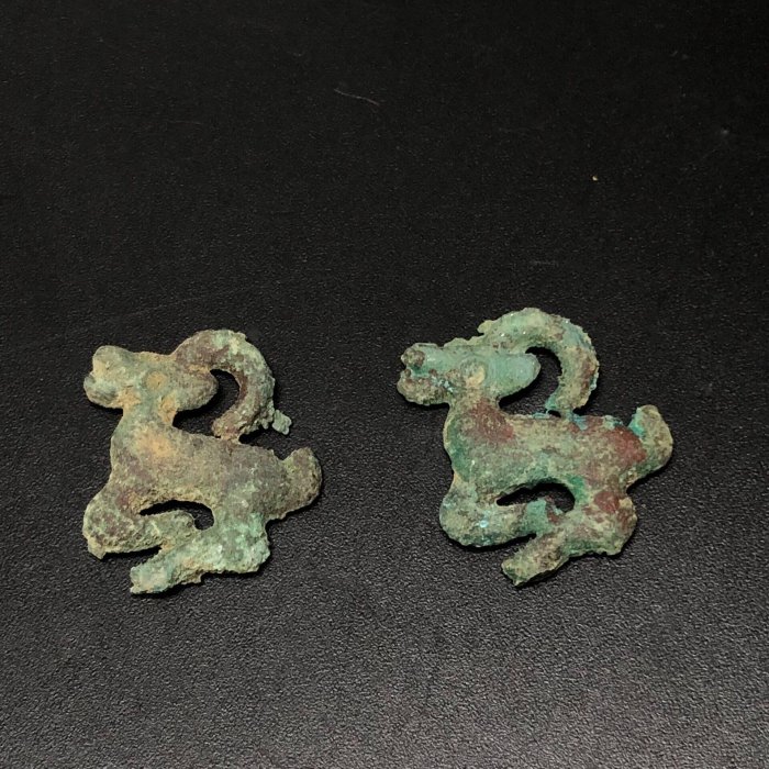 遼代草原文化青銅羊飾，工藝精湛年代特征明顯，嚴選老物推薦收藏，玩