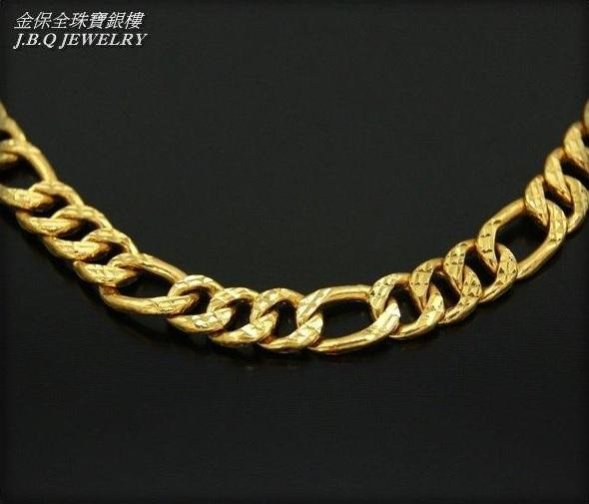 金保全珠寶銀樓(G676)9999純金 單善扁鍊 純金項鍊【黃金8.59錢】(請勿直接下標~金價波動請詢問新報價)補貨中