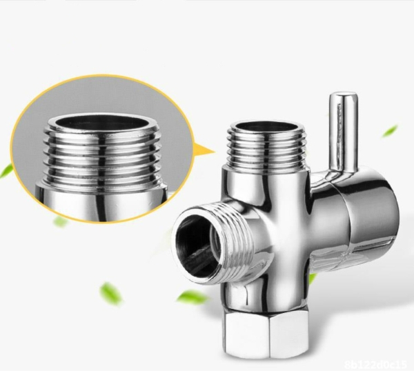 【麗室衛浴】全銅一進二出三通轉接頭F-100 4分介面4分下出4分側出 (馬桶專用轉接頭)