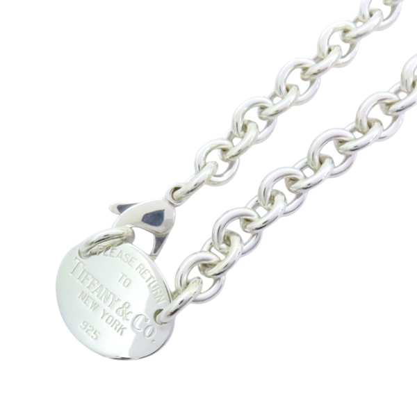 Tiffany & Co 蒂芬妮925純銀Return to Tiffany 橢圓牌項鏈68176980