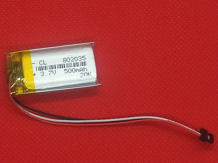 【手機寶貝】802035 電池 3.7v 500mAh 鋰聚合物電池 行車記錄器電池 空拍機電池 導航電池 三線帶接頭