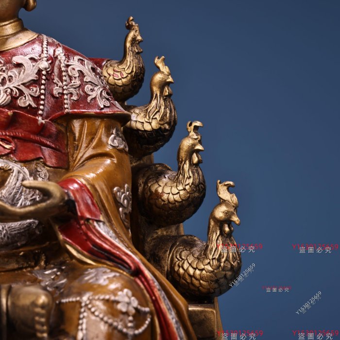 中国古美術『旧蔵 純銅鍍銀 龍亀印章』高浮彫鏨刻 古銅器 置物 擺件 時代物 純銅全銅高浮雕鏨刻工藝彩繪描金地母一尊工藝精湛器形款式精美重克高31