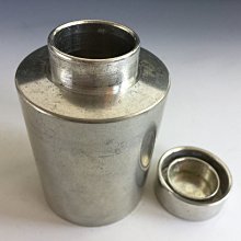松果坊】日本金工『英祥堂』造錫罐錫茶入茶葉罐日本茶道具s120b