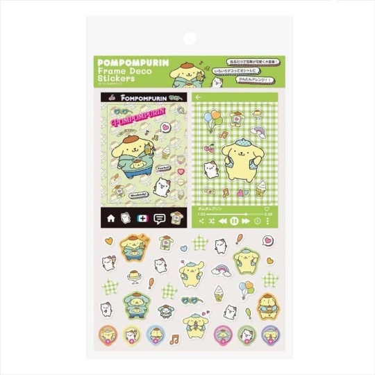 【震撼精品百貨】Pom Pom Purin 布丁狗~日本Sanrio三麗鷗 布丁狗裝飾貼紙組-街頭風格*07698