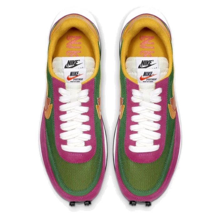 A-KAY0】NIKE X SACAI LD WAFFLE PINE GREEN 綠紫黃【BV0073-301