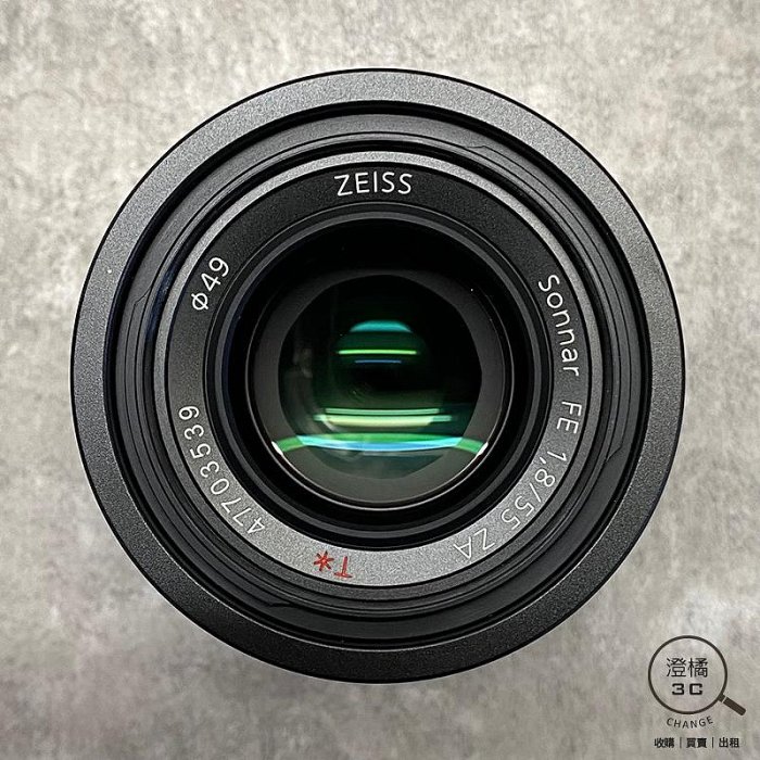澄橘』Sony FE 55mm F1.8 ZA 鏡頭Sonnar T《二手鏡頭無盒裝中古