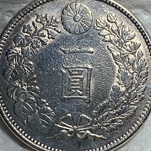 保真】 裸幣龍銀1904年M37日本龍洋（龍銀）大日本明治三十七年一圓銀幣