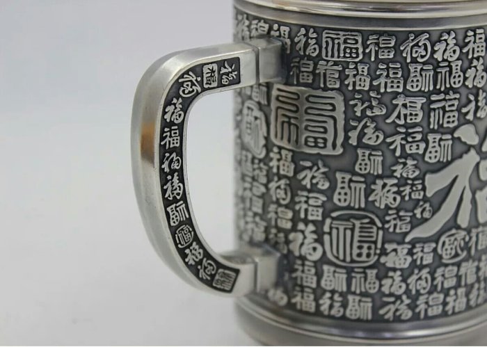 百福【純銀◎茶杯】養生健康銀離子祛濕排毒淨化水質甘甜茶湯999足銀