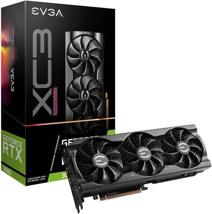 [保固內有盒] 二手顯卡 EVGA RTX 3080 XC3 ULTRA GAMING (10G-P5-3885-KL)