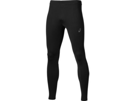 【ASICS】~ 亞瑟士 緊身長褲 緊身褲 束褲 彈力長褲 褲口拉鍊 黑 154295-0904