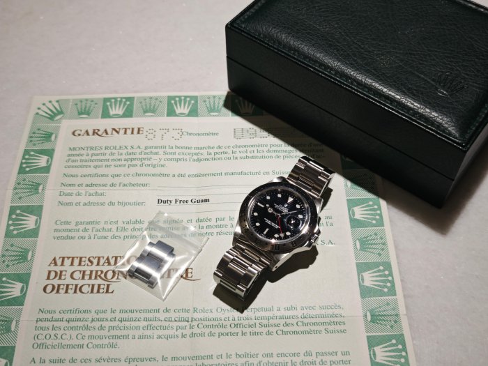 【美好時光】U字頭1998年份ROLEX勞力士16570探險家二代單swiss版本盒單全美品 216570 參考