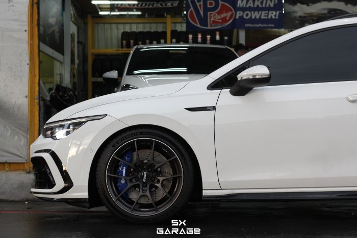 【超鑫國際】 RAYS G025 18吋鍛造鋁圈 5孔112 Volkswagen GOLF 8 R-Line 實裝圖