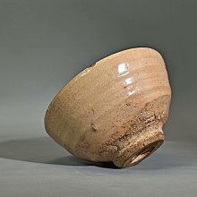 樂燒赤樂井戶茶碗醍醐窯初代島荷平號樂阿彌稀少藏出口沿有兩處金繕時代