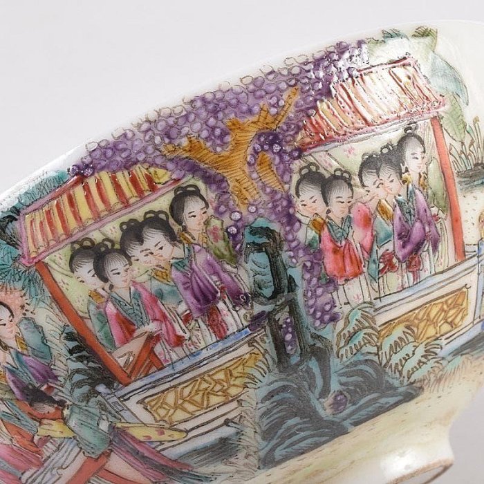 中国　大清光緒年製　粉彩　百美図　茶碗　一對　唐木台付　M　R8899 中國大清光緒年製粉彩百美図茶碗一對唐木臺付MR8899 | Yahoo拍賣