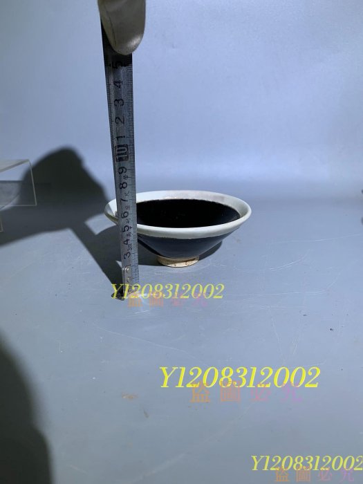 可議價！宋代磁州窯白覆輪碗。 老瓷器古瓷擺件【瀟湘館】二手-9579
