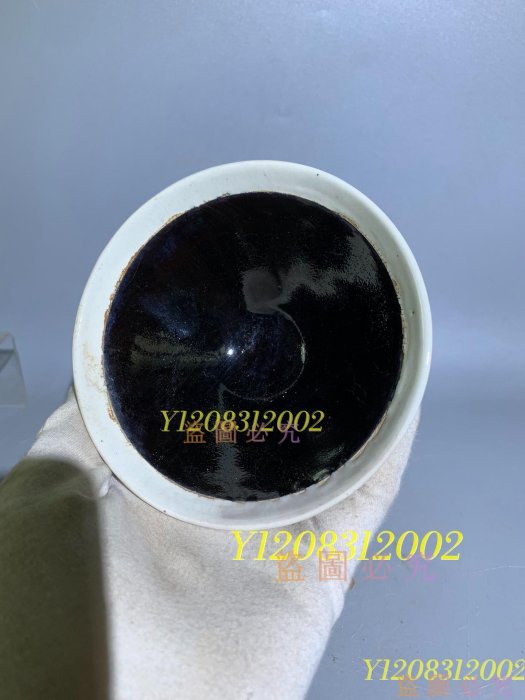 可議價！宋代磁州窯白覆輪碗。 老瓷器古瓷擺件【瀟湘館】二手-9579