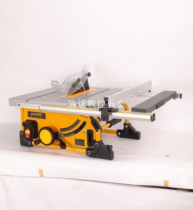 洛克士LUXTER 8寸管架式台鋸 便攜多功能電動切割機 木工家用裁板 二手機九成新 原包裝配件齊全【致達數控五金】