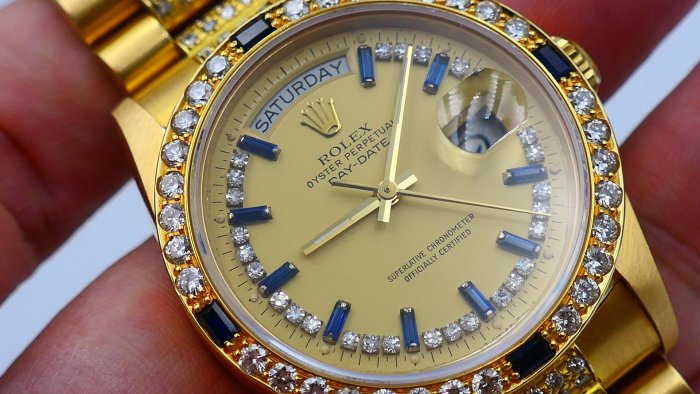 【美好時光】個人收藏釋出!ROLEX勞力士藍寶冰糖18038超美品! ( 1803 18238 118238參考)