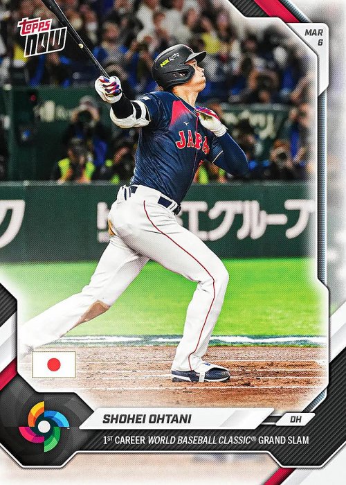 《現貨》大谷翔平珍貴WBC經典賽日本隊首支滿貫全壘打經典時刻卡 2026 Topps Now WBC