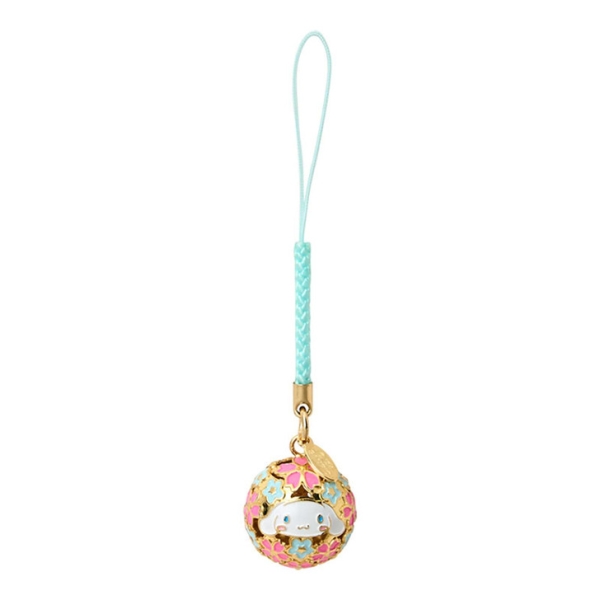 【震撼精品百貨】大耳狗 Cinnamoroll~日本三麗鷗Sanrio 大耳狗鏤空手鞠鈴鐺吊飾-櫻花*30772
