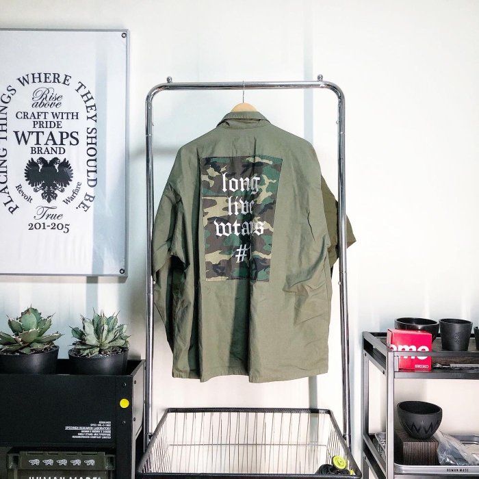 希望商店】【✓寄賣商品】WTAPS MODULAR SHIRT 17AW 經典末代拼接十袋