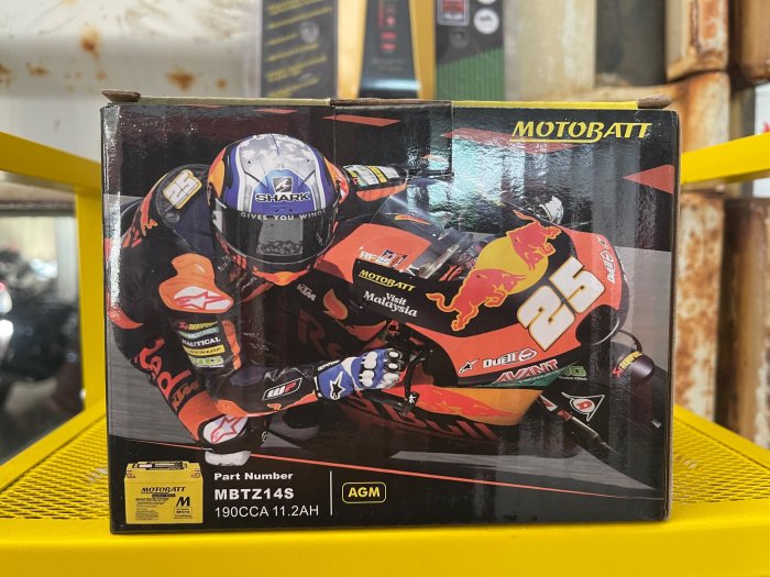 MOTOBATT MBTZ14S-AGM 強效電池-重機專用YTX14S-TMAX CB1100 XADV FZ1N