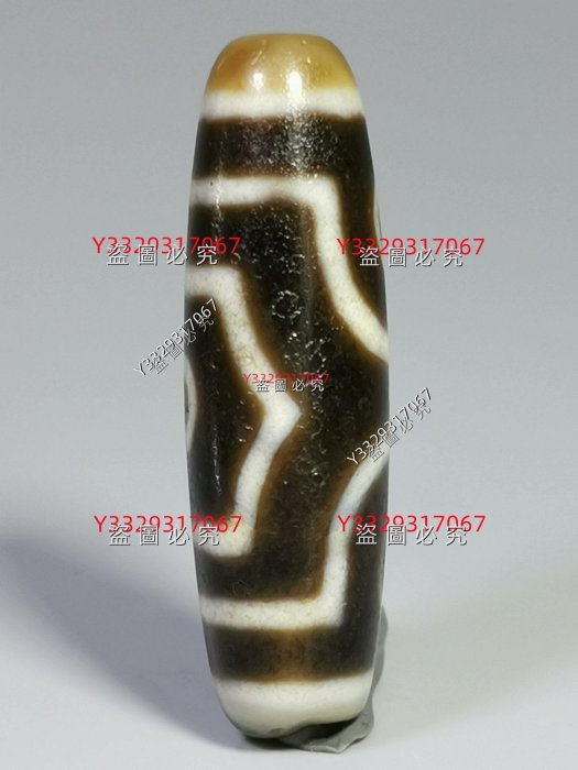 瑪瑙天珠一顆清R7.1.7，沁色自然，細節如圖舊藏天珠瑪瑙二手【俗人堂