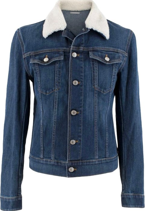 dior homme 《廣告款》精品毛領牛仔外套