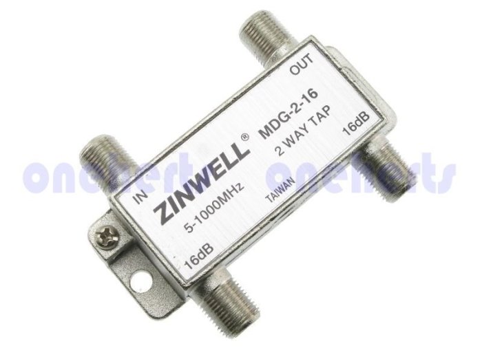 萬赫ZINWELL兆赫 MDG-2-16二分歧器 2分歧 二路分支 三路分配 有線數位HIHD 透天厝套房線路裝潢重拉