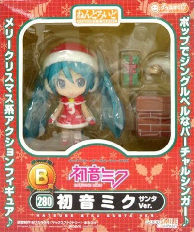 日本正版 GSC 黏土人 初音MIKU 2012 Winter B賞 初音未來 聖誕 Q版 公仔 模型 日本代購