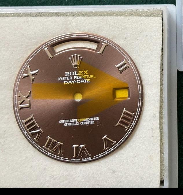 ROLEX DD (WG)218239原裝巧克力色阿拉伯數字面盤 18039,18239, 218238,218235,118239,118238
