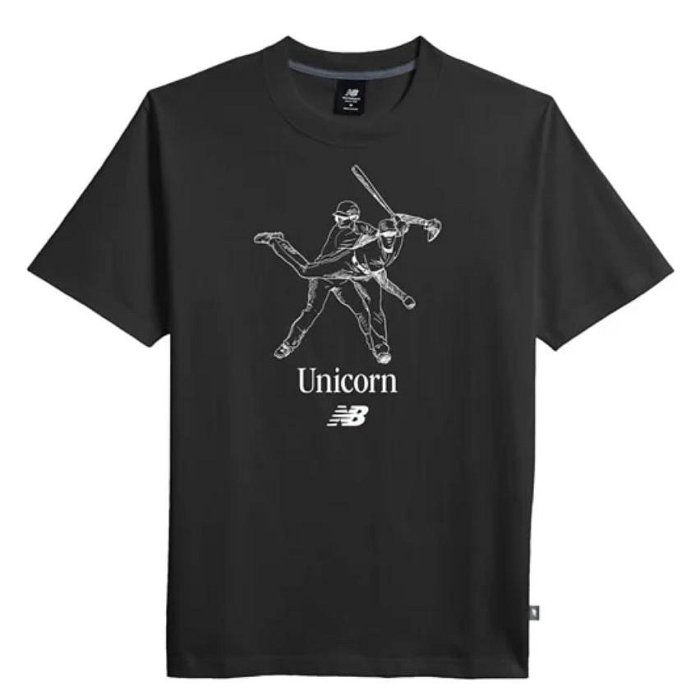New Balance 大谷翔平 The Unicorn Tシャツ Mサイズ 打席とマウンドで活躍するイラストをあしらった 限定