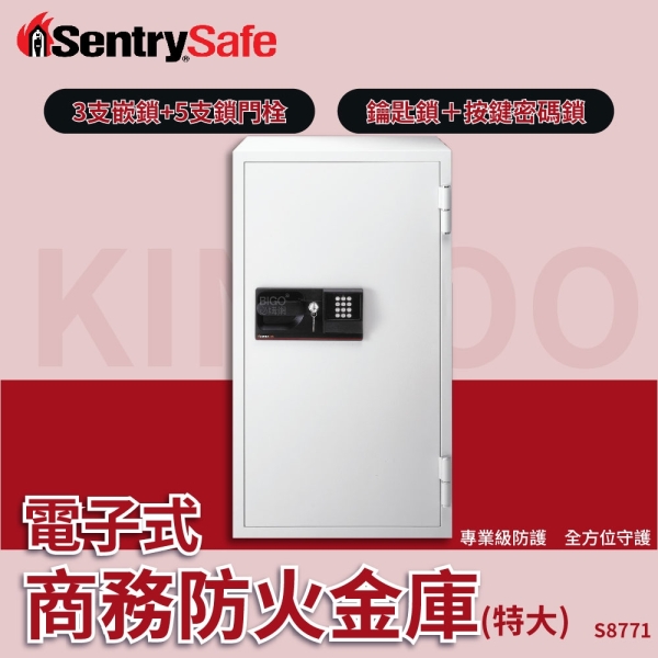SentrySafe 電子式商務防火金庫（特大） S8771 防盜 密碼保險箱 電子鎖 保險櫃