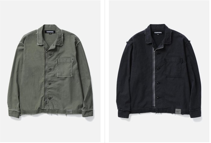 NEIGHBORHOOD UNTRIMMED ZIP SHIRT LS。太陽選物社251AQNH-SHM06