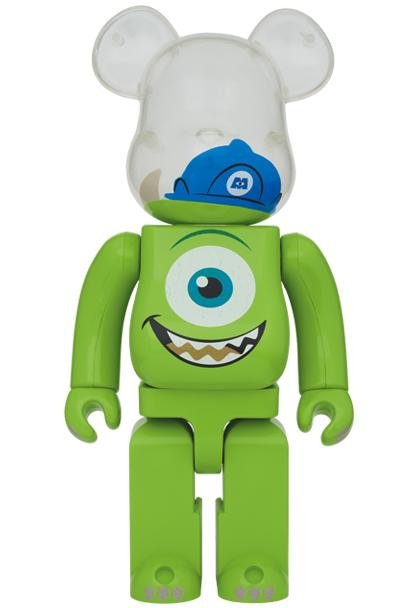 BE@RBRICK MIKE 1000％ + SULLEY 1000％ 大眼仔1000% 毛怪1000