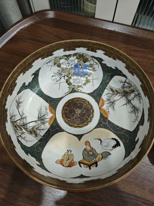 御組湯吞   九谷燒 九谷燒湯吞茶碗，30cm日本古美術復原嚴選，京燒特色窯變。 九谷燒京燒