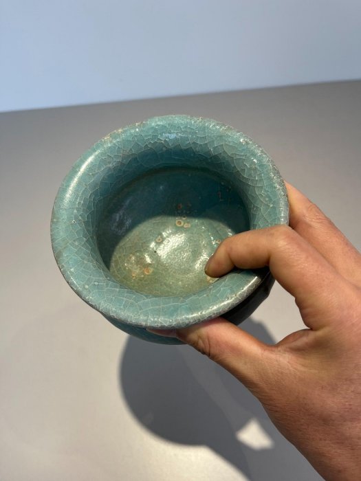 龍泉窯香爐青瓷爐三足口徑13公分| Yahoo拍賣